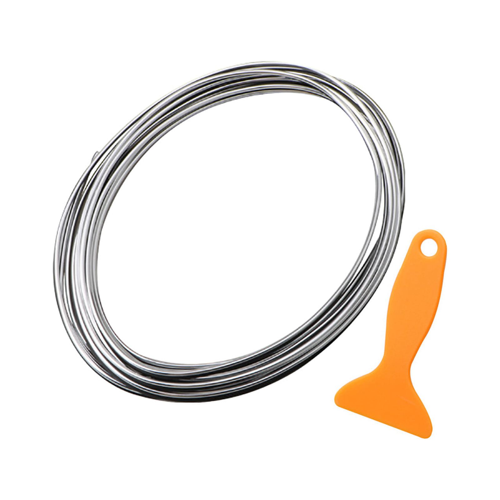 GBAYXJ Car Interior Trim Moldings Door Panel Seam Trim Strip Decorative Car Seams(Silver)
